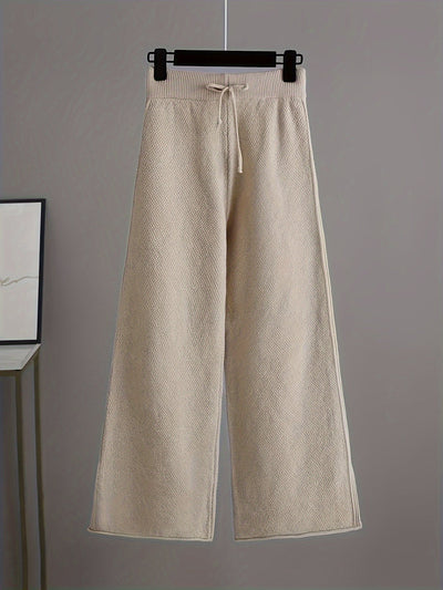 Stijlvolle dames set met trui en wijde broek