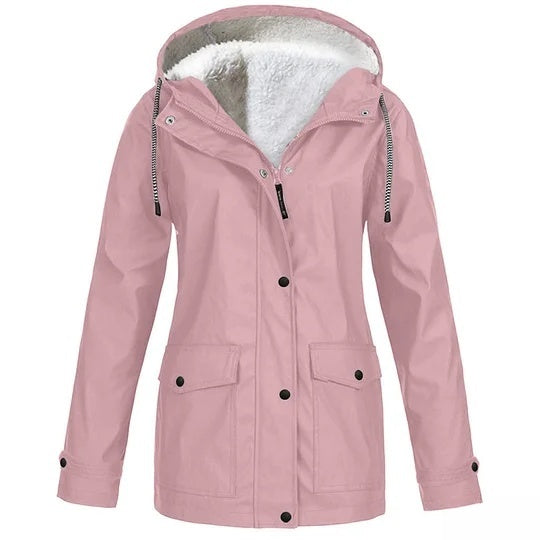 Hoodie voor Buitensporten, Winterjas met Kap voor Bergbeklimmen