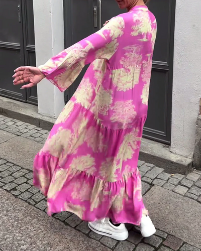 Lange elegante damesjurk met tijdloos ontwerp voor bijzondere gelegenheden