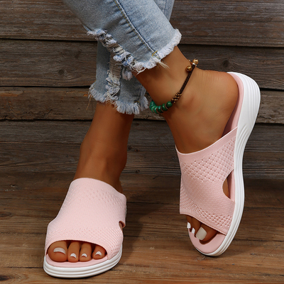 Vienna Comfort Open Teen Mesh Flip-Flop Sandalen met Stevige Zool