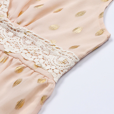 Maxi jurk in boho stijl zonder mouwen voor elegante uitstraling