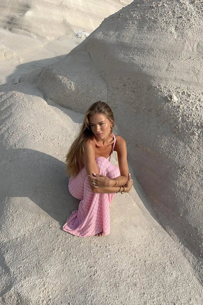 Zomerset met one-shoulder top en lange rok in casual stijl