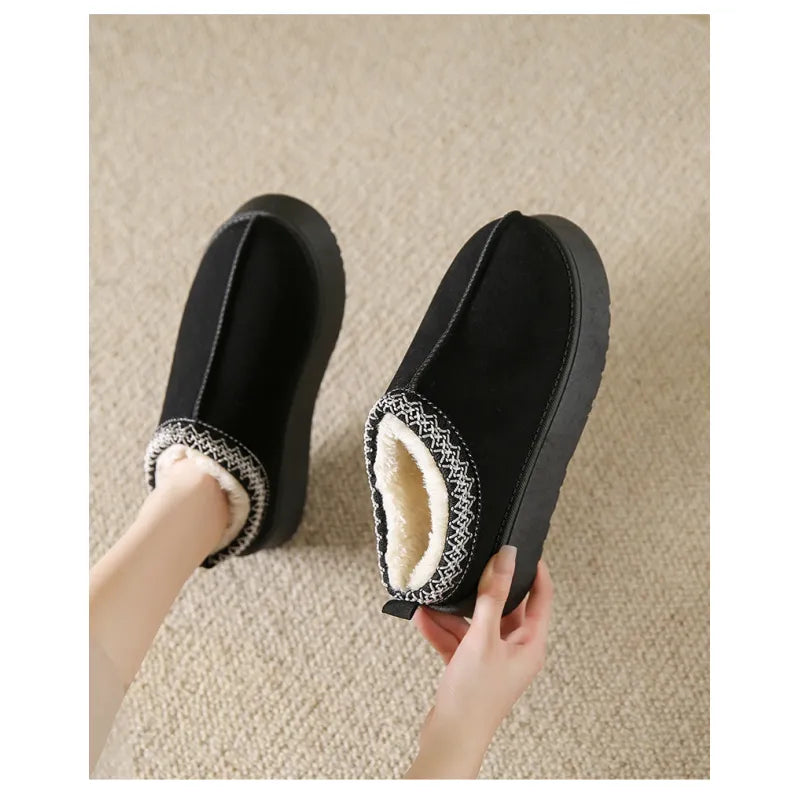 Zachte Pluche Platformsandalen voor Ultiem Comfort in Huis