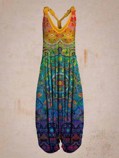 Luchtige dames jumpsuit in boho stijl voor een zomerse en ontspannen uitstraling