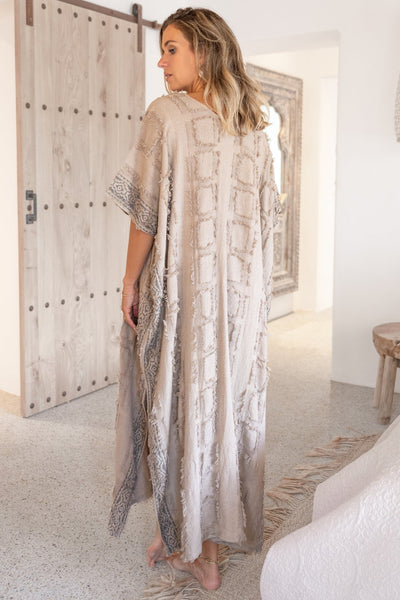 Lange dames kaftan met losvallend ontwerp voor ontspannen zomerdagen
