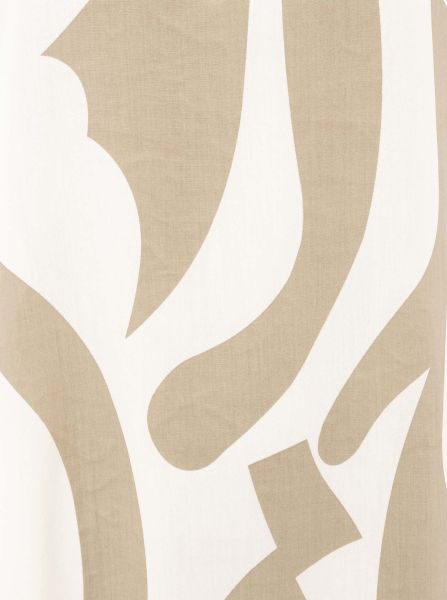 Stijlvolle midi jurk met korte mouwen en abstract patroon