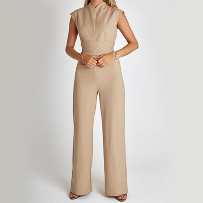 Mono largo sin mangas con diseño elegante para mujer