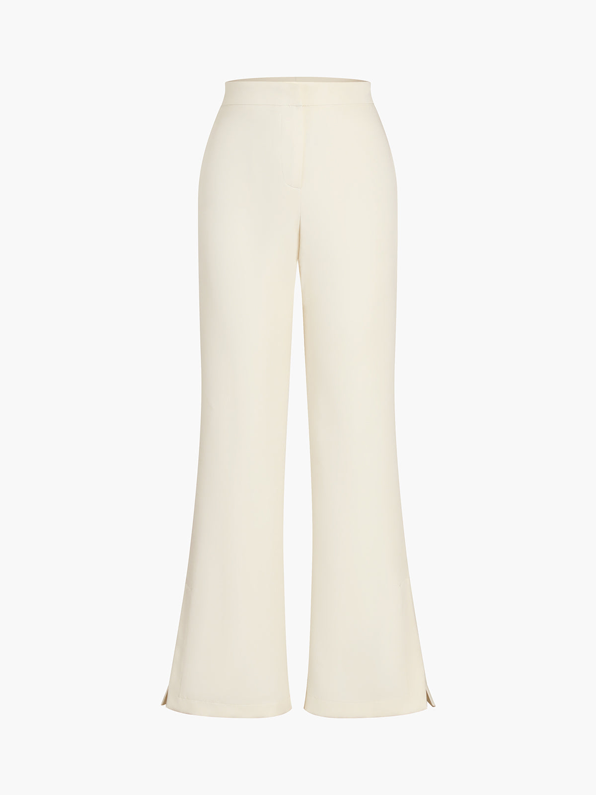 Stijlvolle en moderne dames set met straploze top met knopen en wijde broek