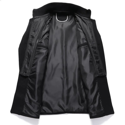 Zwarte kiel trenchcoat