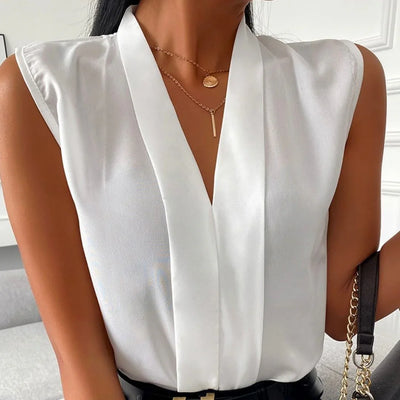 Santorini Mouwloze Blouse