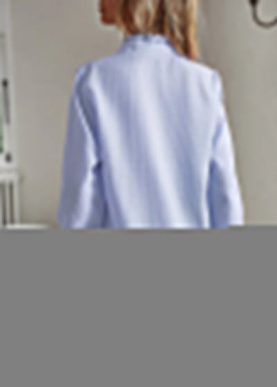 Lang overhemd met strepenmotief, smart casual stijl, knoopsluiting aan de voorkant