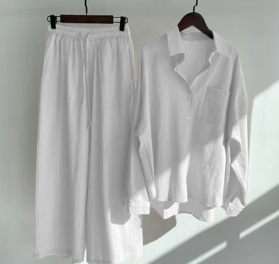 Stijlvolle Dames Zomerset met Blouse en Broek