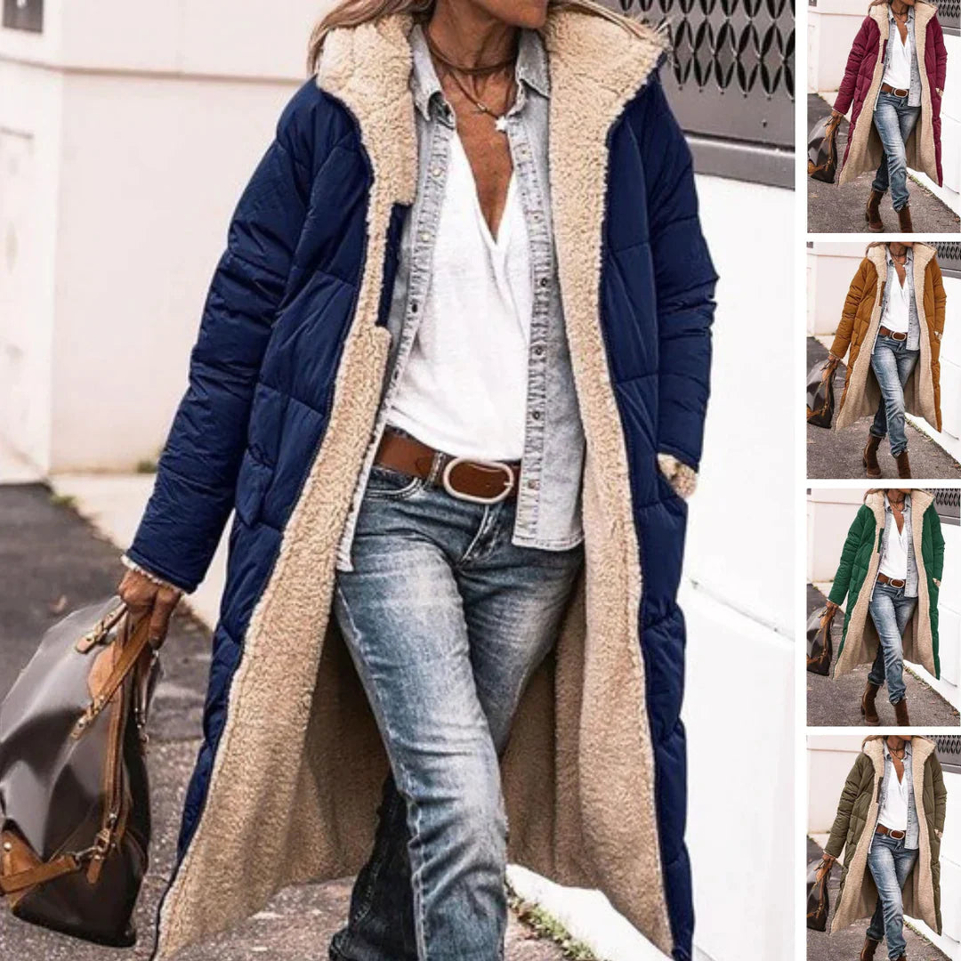 Camila - Hazel Fleece & Casual Kapmantel