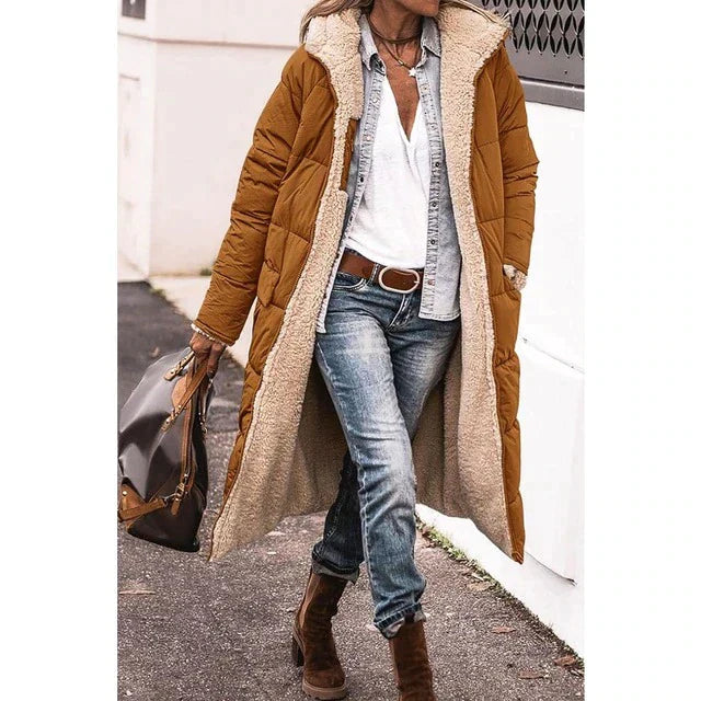 Camila - Hazel Fleece & Casual Kapmantel