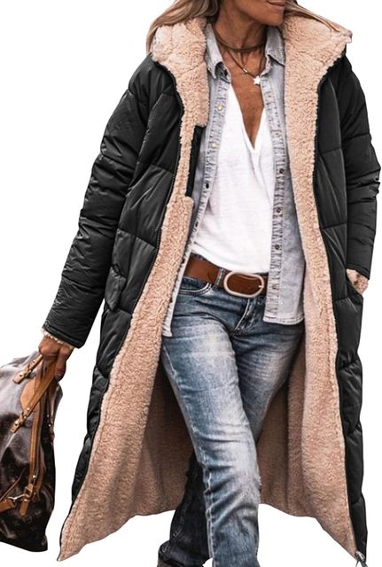 Camila - Hazel Fleece & Casual Kapmantel