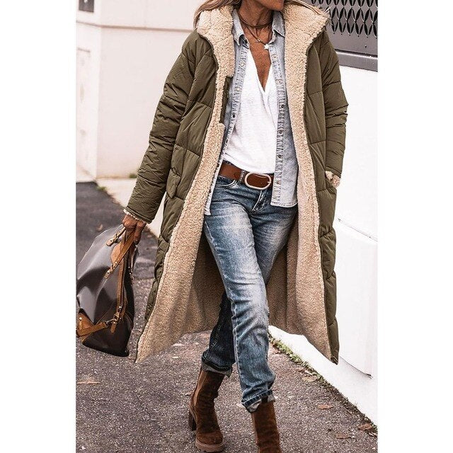Camila - Hazel Fleece & Casual Kapmantel