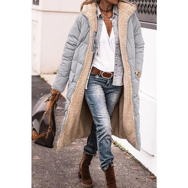 Camila - Hazel Fleece & Casual Kapmantel
