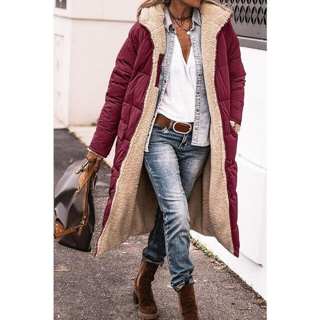 Camila - Hazel Fleece & Casual Kapmantel