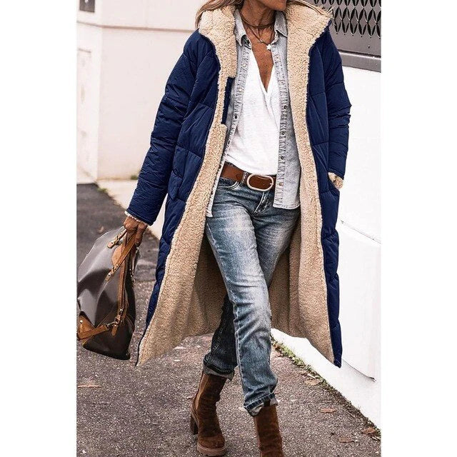 Camila - Hazel Fleece & Casual Kapmantel
