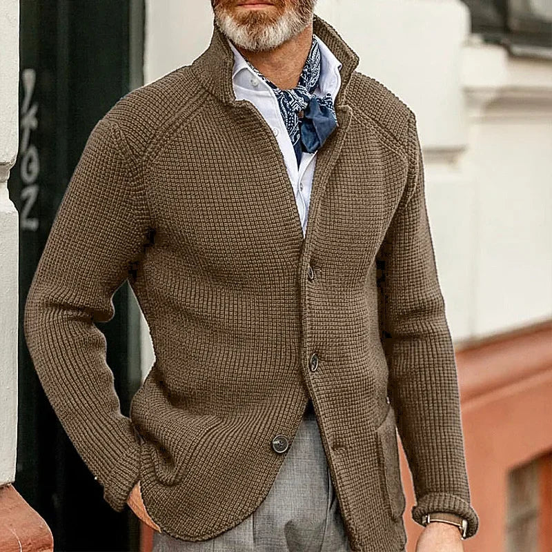 Stijlvolle Heren Cardigan Jas - Perfect voor Informele en Formele Gelegenheden