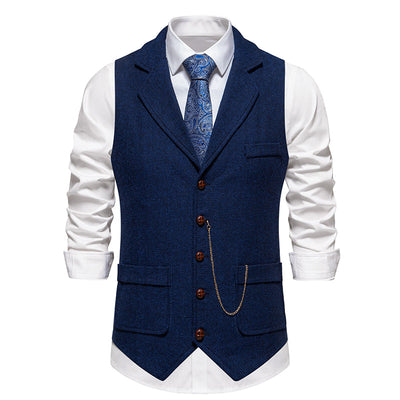Klassiek heren gilet met knoopsluiting in tijdloos model