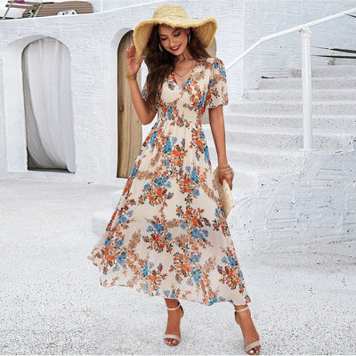 Elegante Zomerjurk met Bloemenprint