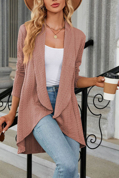 Mia - Ontspannen Revers Gebreide Cardigan