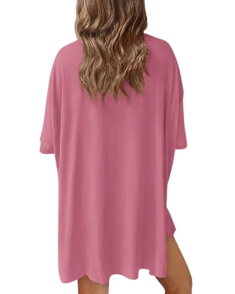 Set met losse t-shirt en korte broek voor dagelijks comfort en ontspanning