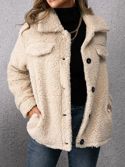 Losse Casual Jas met Reverskraag - Zachte Jas voor Dagelijks Comfort