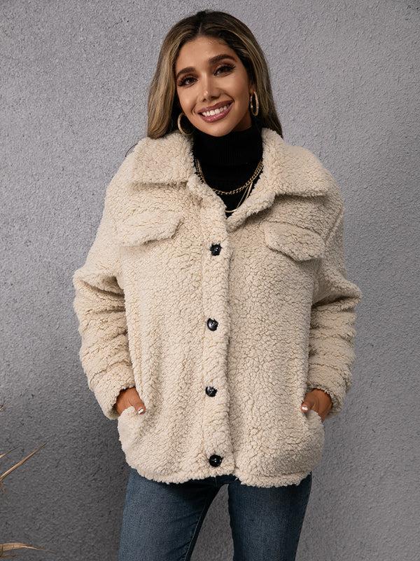 Losse Casual Jas met Reverskraag - Zachte Jas voor Dagelijks Comfort