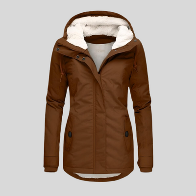 Lange Winterjas met Casual Stijl voor Koude Dagen