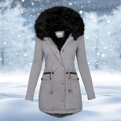 Warme dames winterjas met stijlvol ontwerp