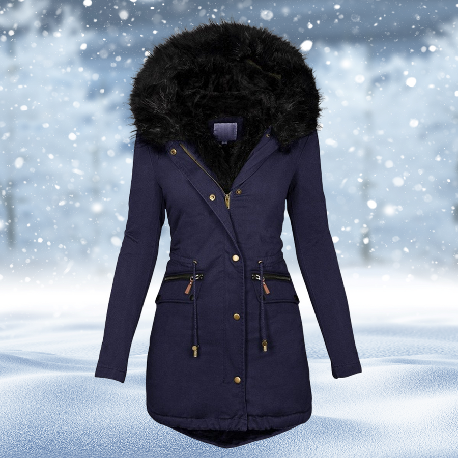 Warme dames winterjas met stijlvol ontwerp