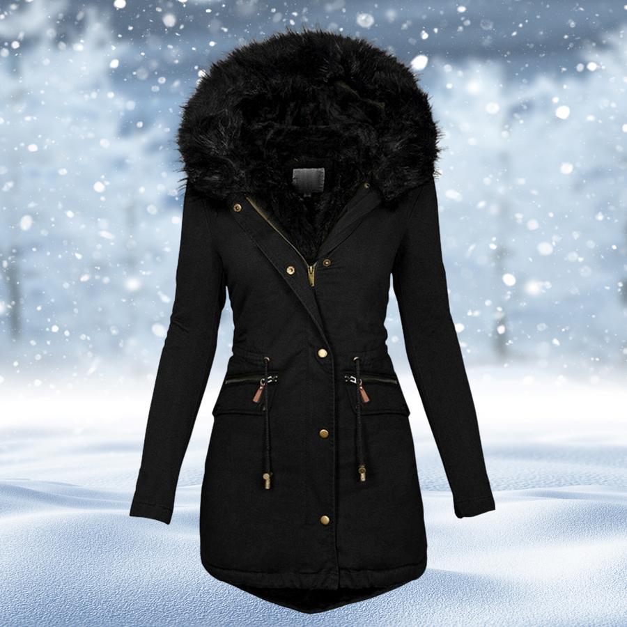 Warme dames winterjas met stijlvol ontwerp
