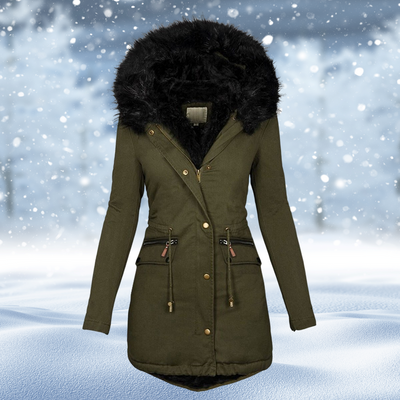 Warme dames winterjas met stijlvol ontwerp