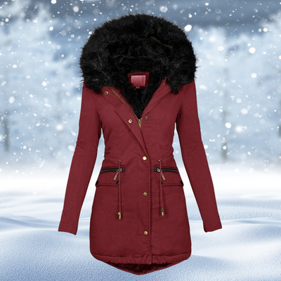 Warme dames winterjas met stijlvol ontwerp