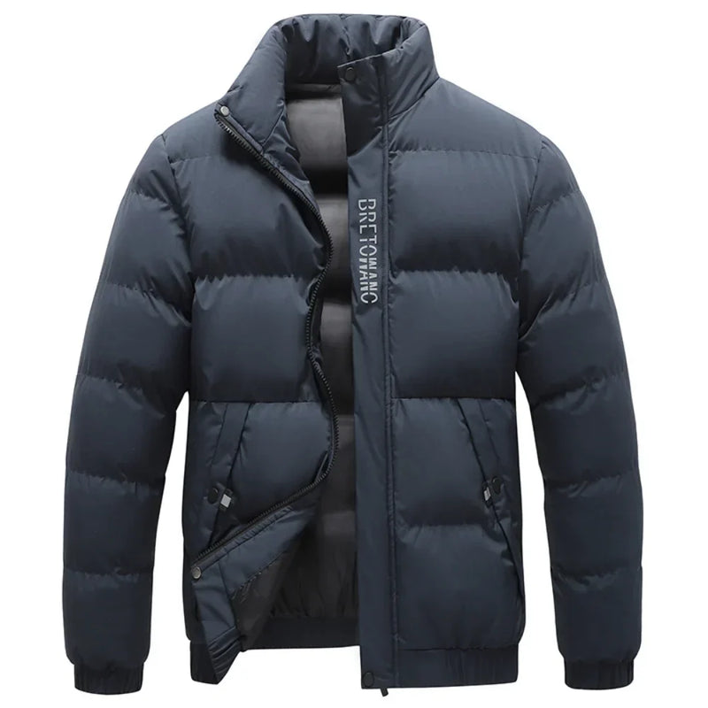 Warme winterjas voor heren met een stijlvolle kraag