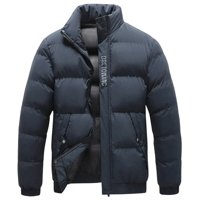 Warme winterjas voor heren met een stijlvolle kraag
