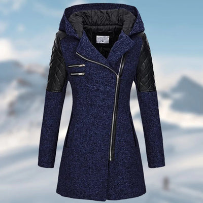 Winterjas voor dames met modern ontwerp en diepe capuchon
