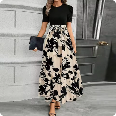 Lange rok met stijlvolle print en elegante uitstraling