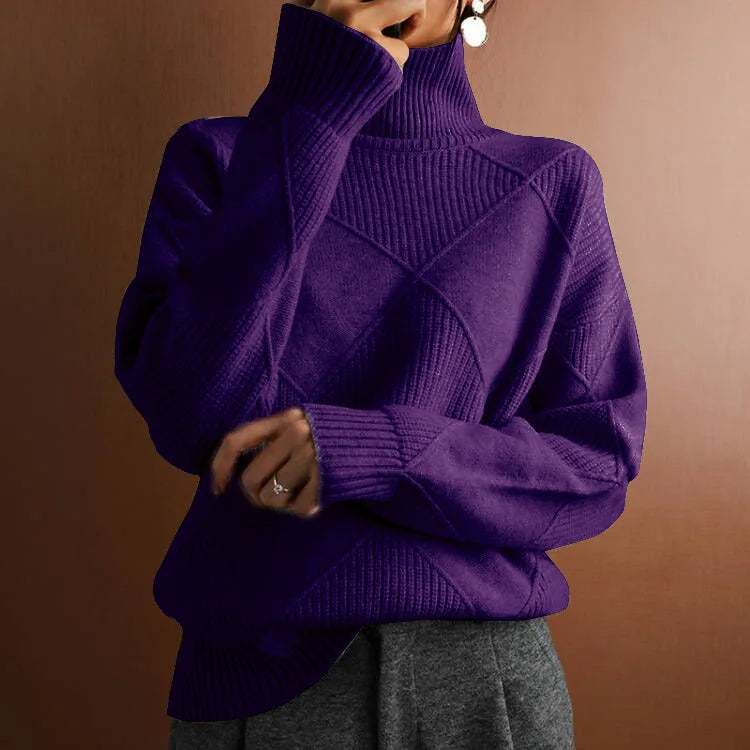 Oversized dames coltrui met een moderne en comfortabele pasvorm