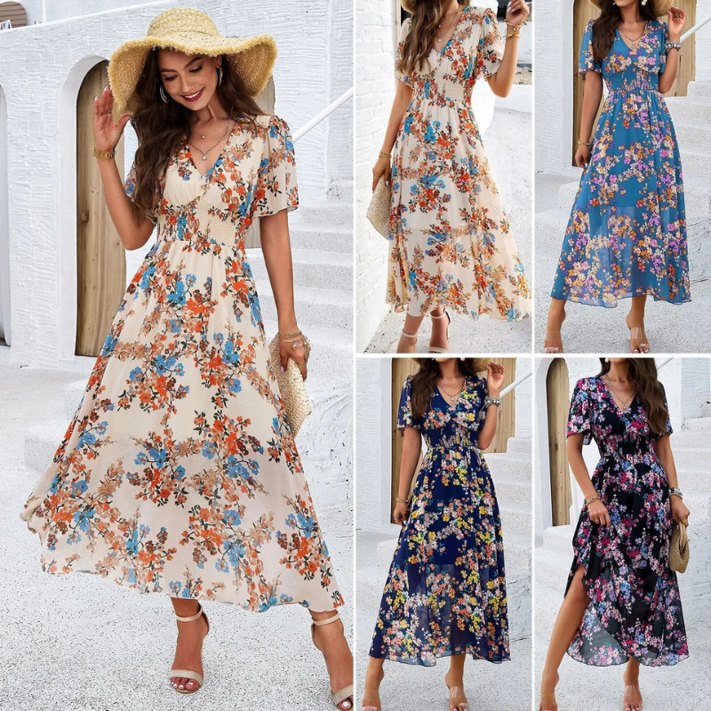 Elegante Zomerjurk met Bloemenprint