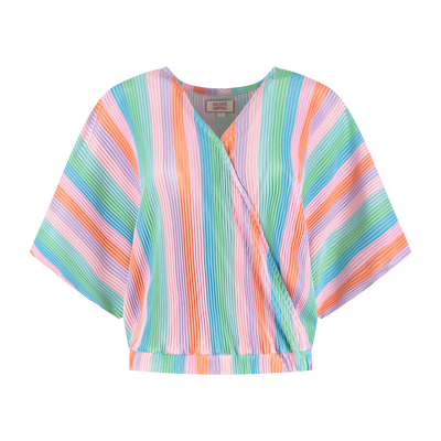 Trendy dames jumpsuit met print korte wijde mouwen en rechte wijde broekspijpen