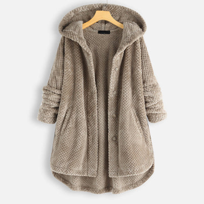 Winter damesjas met capuchon en stijlvol ontwerp
