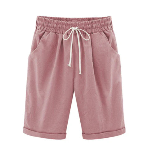 Selena - Effen gekleurde losse shorts