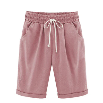 Selena - Effen gekleurde losse shorts