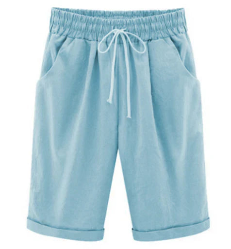 Selena - Effen gekleurde losse shorts
