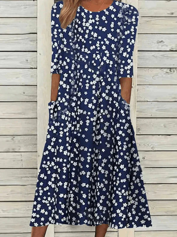 Comfortabele en veelzijdige zomerse damesjurk met modern ontwerp