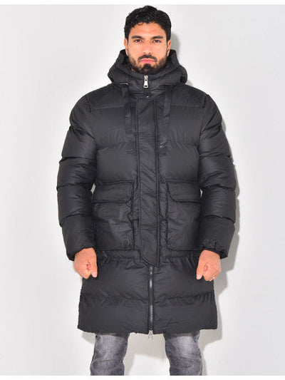 Heren Donsjack met Capuchon - Optimale Warmte en Comfort