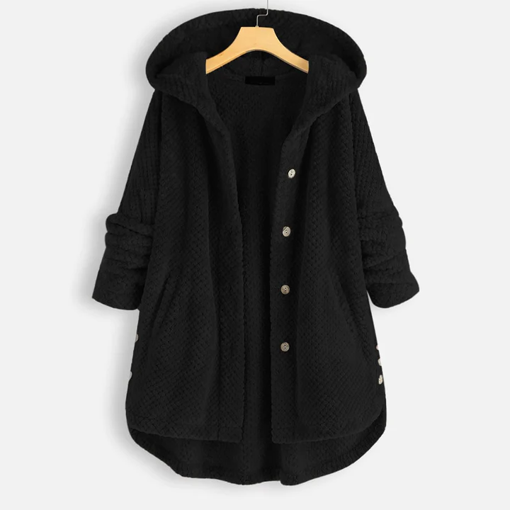 Yzza halflang Fleecejack met Capuchon Voor de Winter